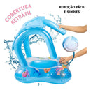 Boia Bebê Piscina Cobertura Infantil Inflável Proteção Solar