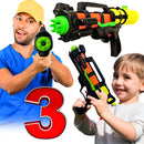 Kit 3 Arminhas de Agua Esguicha Agua Verao Brinquedo Praia Cor Laranja