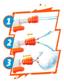 Lançador De Água Nerf Super Soaker Hydro Frenzy Hasbro Verde E Laranja