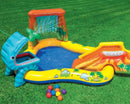 Piscina Playground Centro De Diversões Dinossauro Intex 310l