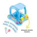 Boia Bebê Piscina Cobertura Infantil Inflável Proteção Solar