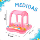 Boia Bebê Piscina Cobertura Infantil Inflável Proteção Solar