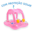 Boia Bebê Piscina Cobertura Infantil Inflável Proteção Solar