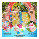 Kit Com 12 Bolas Balões Água Silicone Magnético Reutilizável